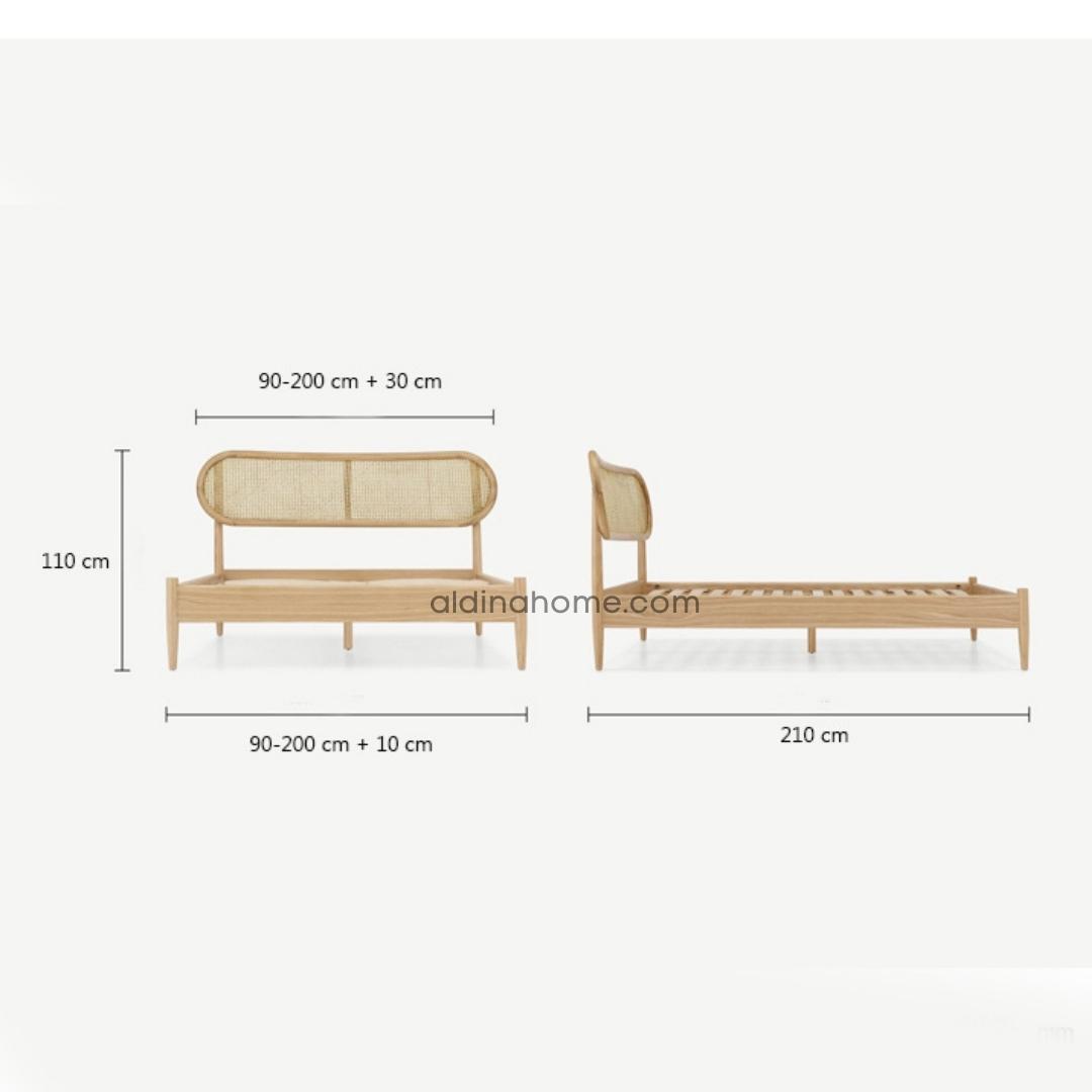 Tempat Tidur Ranjang Dipan Rotan Antik Minimalis Ahza Furniture by Aldina Home - Gambar 11
