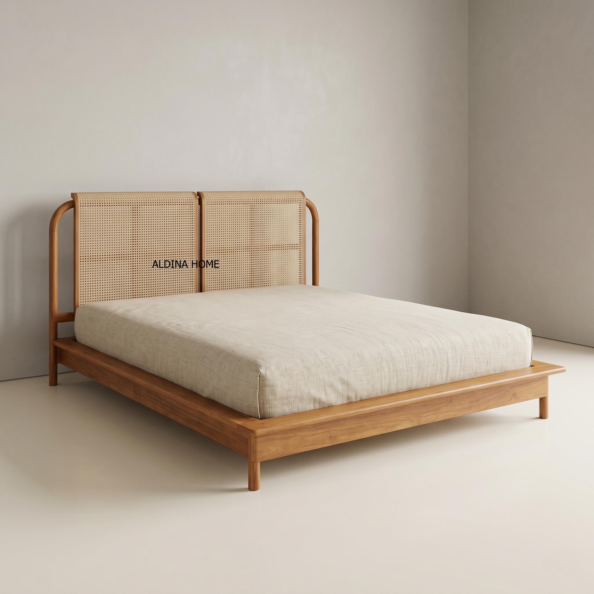 Tempat Tidur Ranjang Dipan Rotan Antik Minimalis Bellia Furniture by Aldina Home