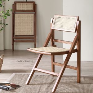 Kursi Cafe Makan Rotan Antik Giya Kayu Jati Solid by Aldina Home