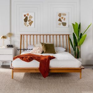 Afurnicraft Tempat Tidur Ranjang Dipan Antik Minimalis Rahwana Kayu Jati