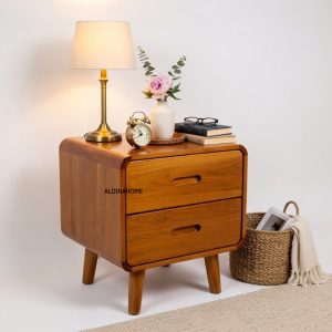 Afurnicraft Nakas Meja Samping Side Table Night Stand Shinta Kayu Jati